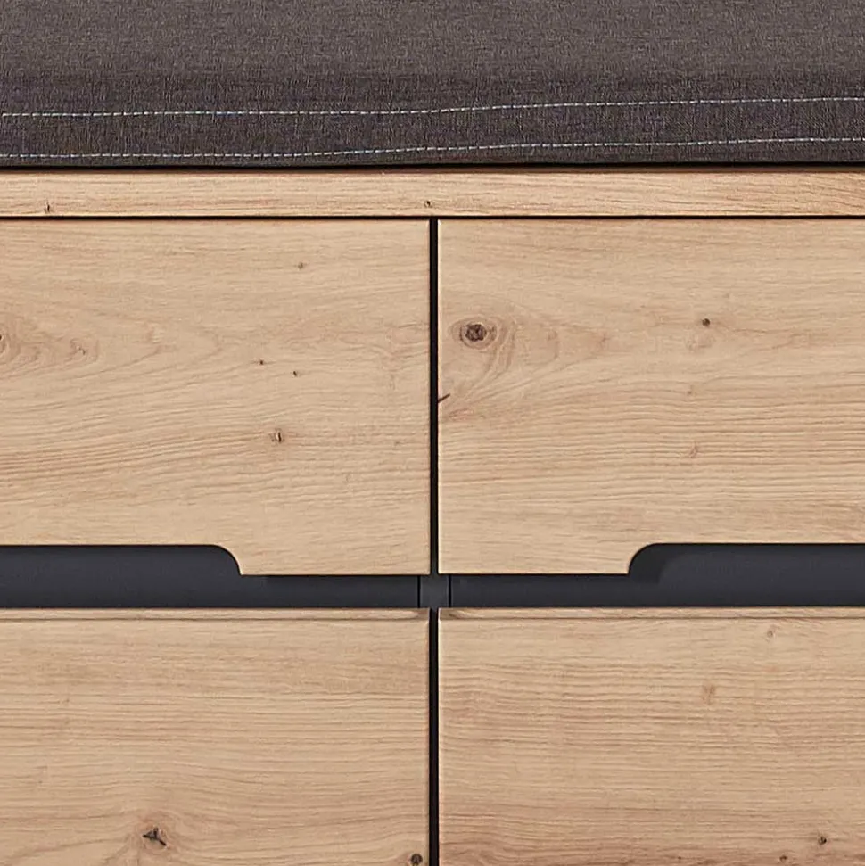 2-türige Schuh Flurbank mit Polster - Kuetra