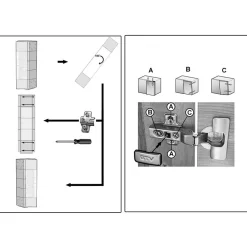 1-türige Standvitrine mit LED Beleuchtung - Annipurk