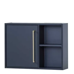 1-türiger Bad Hängeschrank mit 2 offenen Fächern - Chinale