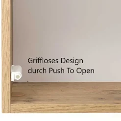 1-türiger Bad Oberschrank mit Glasbeschichtung - Vrendina