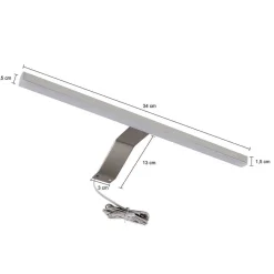 3-türiger Bad Spiegelschrank 80 cm breit - Steikun