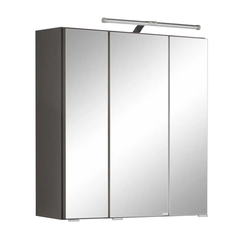 3-türiger Badezimmer Spiegelschrank mit 60cm Breite - Ishes