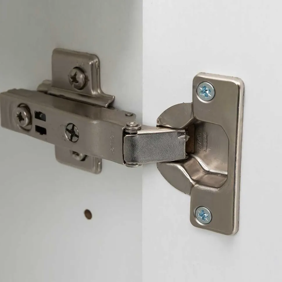 1-türiger Badezimmeroberschrank in Weiß - Livendas