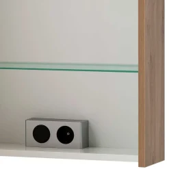 1-türiger Badezimmer-Spiegelschrank mit LED Licht - Traciana