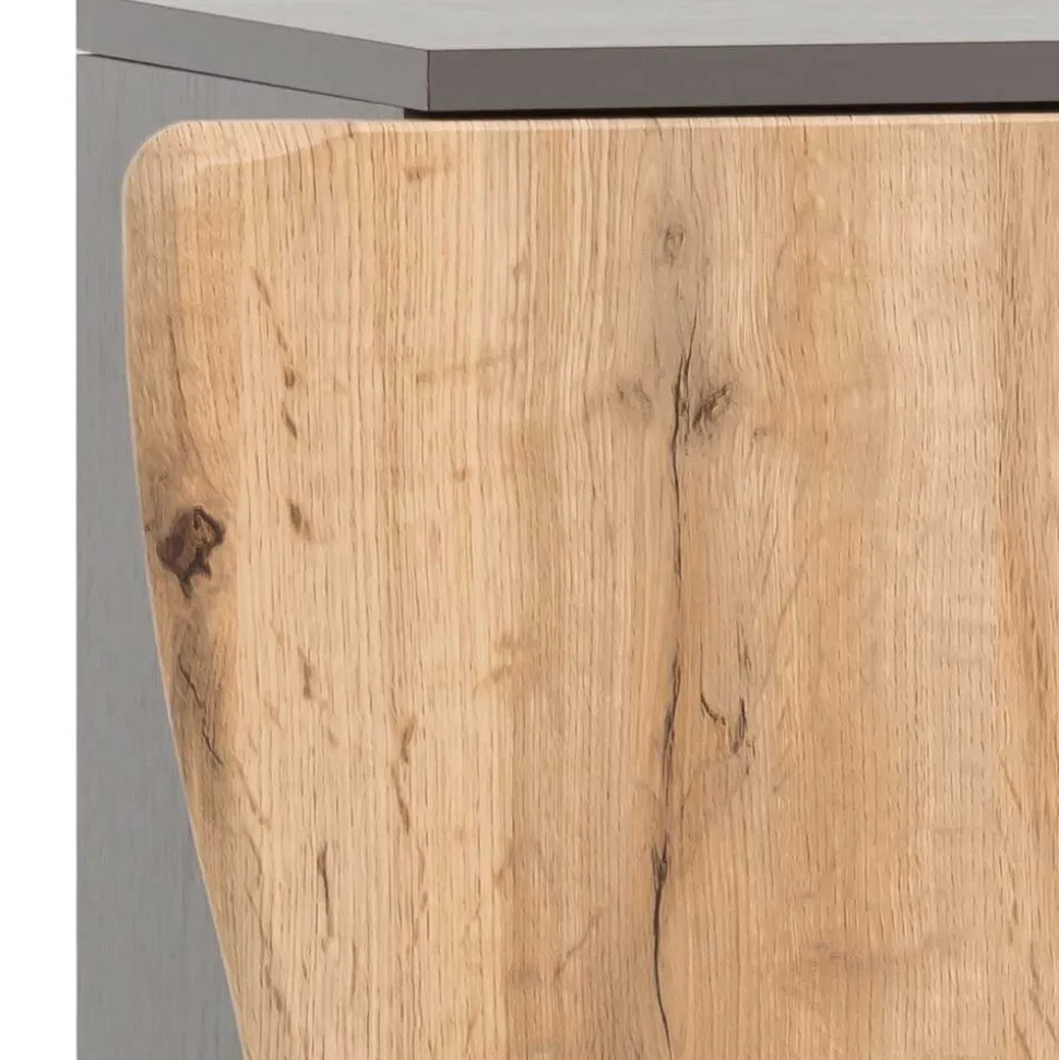 1-türiger Badschrank mit Naturkante Dekor - Breznia