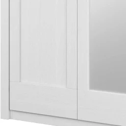 3-türiger Country Kleiderschrank mit Spiegel - Imtreba