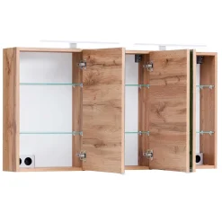 3-türiger 3D Spiegelschrank fürs Badezimmer - Drumias