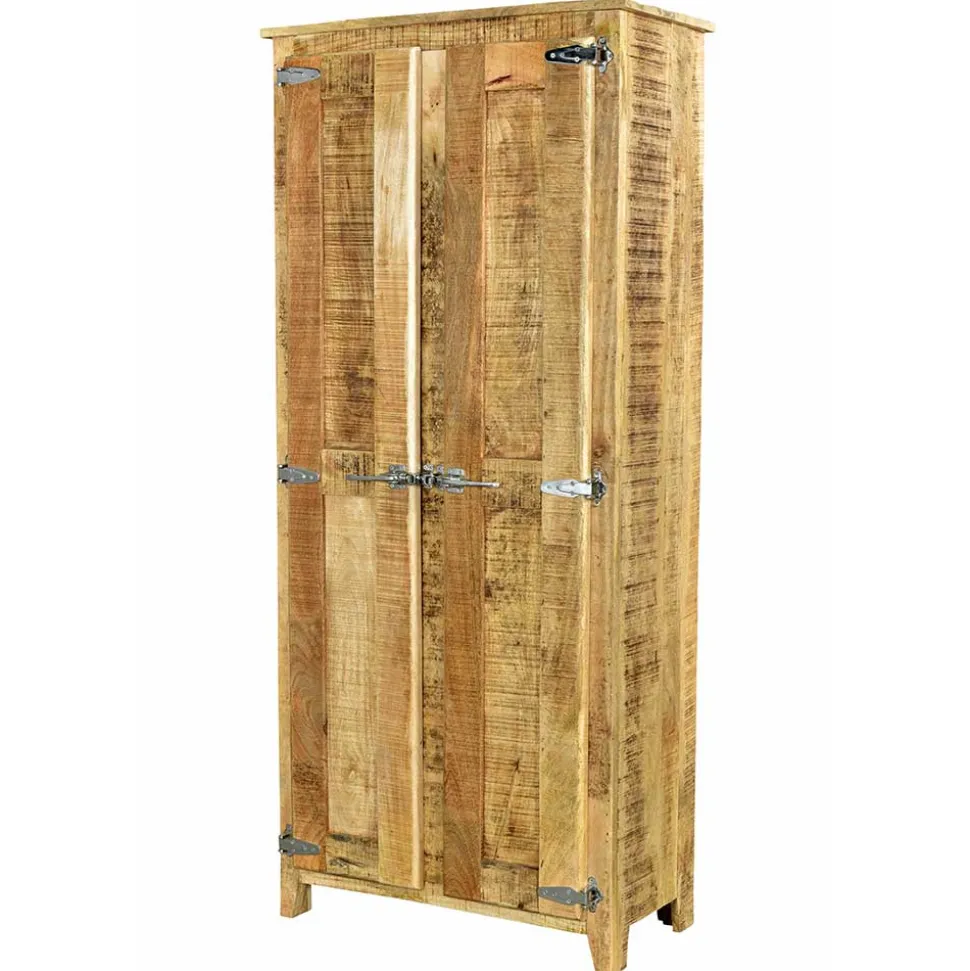 2-türiger Design Dielenschrank aus Mangobaum - Suennas