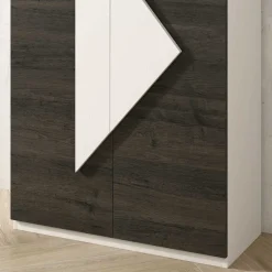 2-türiger Design Schuhschrank 74x128x34 cm - Fredo