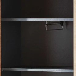 2-türiger Dielenschrank mit Spiegel & Wildeiche Dekor - Kuetra