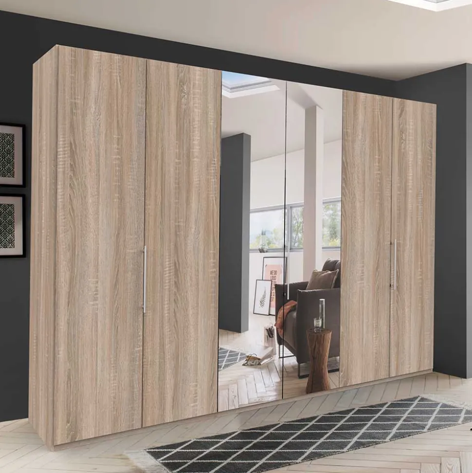 3-türiger Falttüren-Schlafzimmerschrank 300cm - Zayun