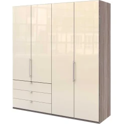 2-türiger Falttürenschrank 200cm in Creme - Calassina
