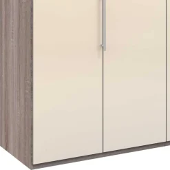2-türiger Falttürenschrank in Creme Glas - Vergil