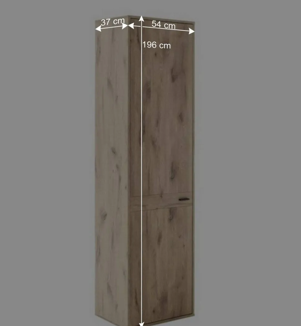 1-türiger Garderobenschrank in Wildeiche Optik - Vapposia