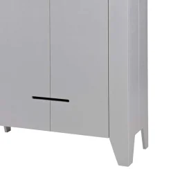1-türiger Kiefer Schrank in hellem Grau - Ennyano