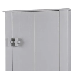 1-türiger Kiefer Schrank in hellem Grau - Ennyano