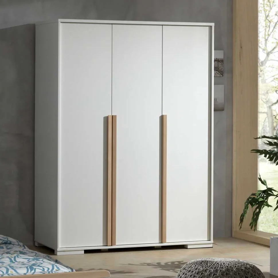 3-türiger Kleiderschrank in Weiß - Eldrus