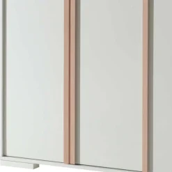 3-türiger Kleiderschrank in Weiß - Eldrus