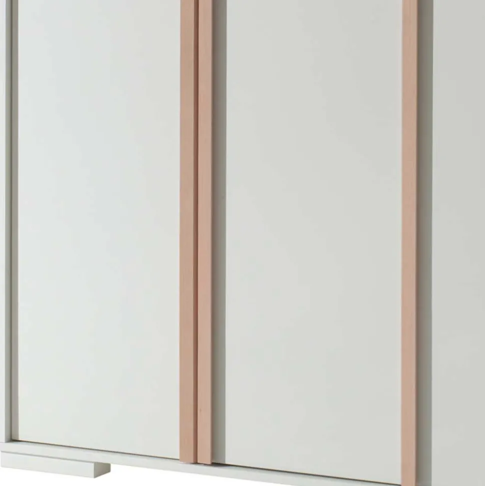 3-türiger Kleiderschrank in Weiß - Eldrus