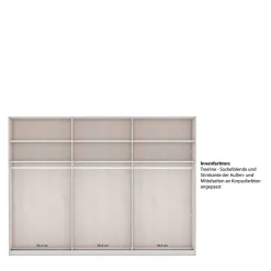 6-türiger Kleiderschrank in Hellgrau - Ridonna