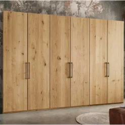 6-türiger Kleiderschrank in zwei Höhen - Siestago
