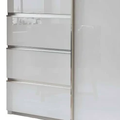 2-türiger Kleiderschrank in Weiß Glas - Heralisa