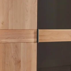 3-türiger Kleiderschrank in Erle teilmassiv - Hung