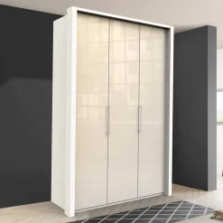 2-türiger Kleiderschrank in Creme Glasfront - Zidarie