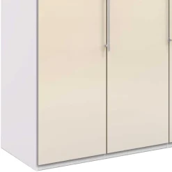 2-türiger Kleiderschrank in Creme Glasfront - Zidarie