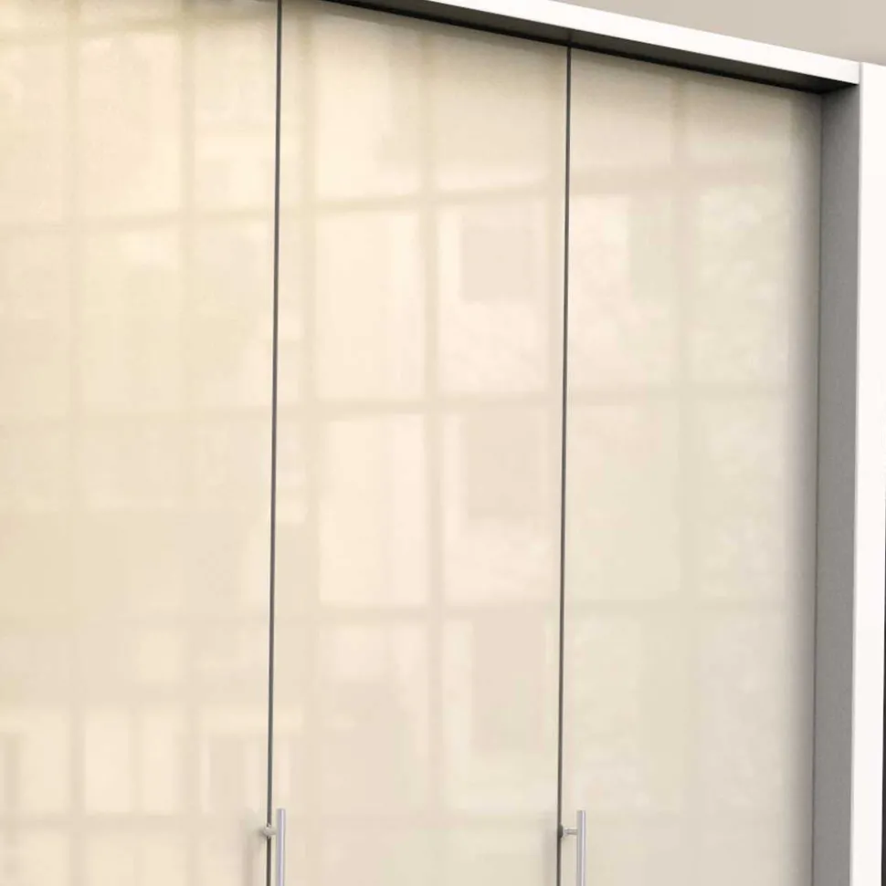 2-türiger Kleiderschrank in Creme Glasfront - Zidarie