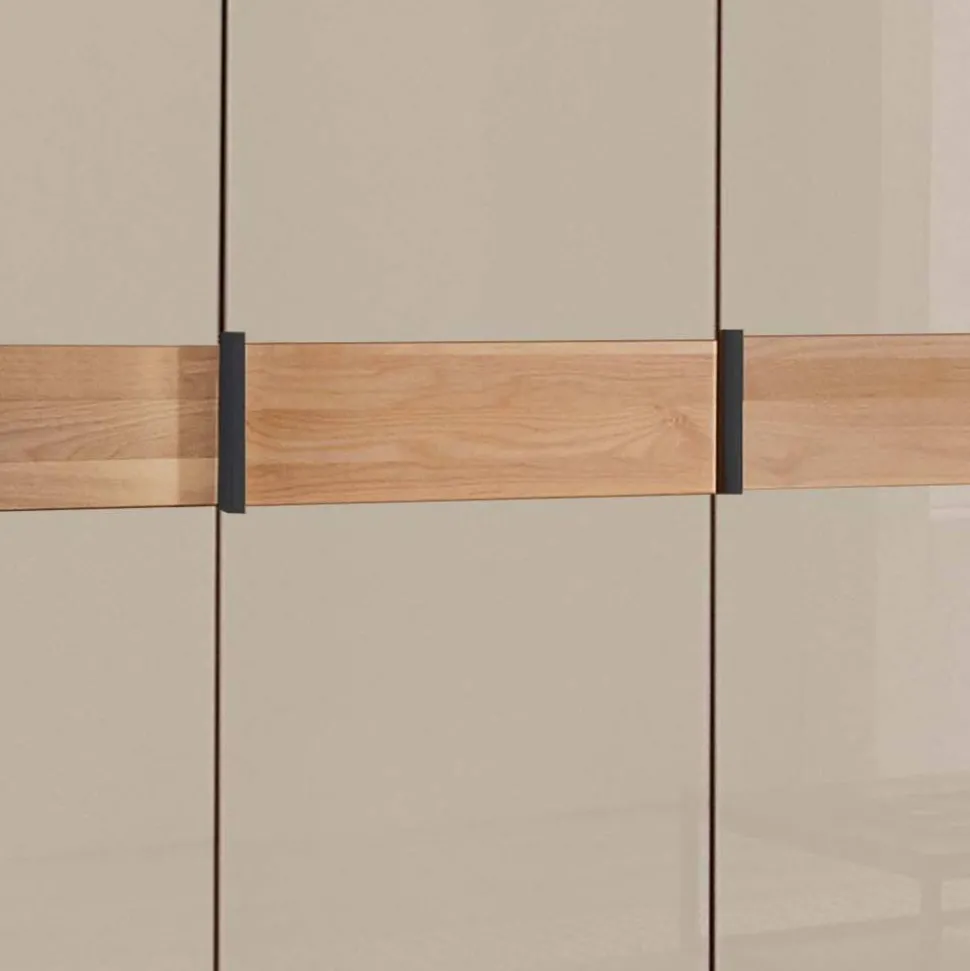 5-türiger Kleiderschrank mit Glasfront - Angelina