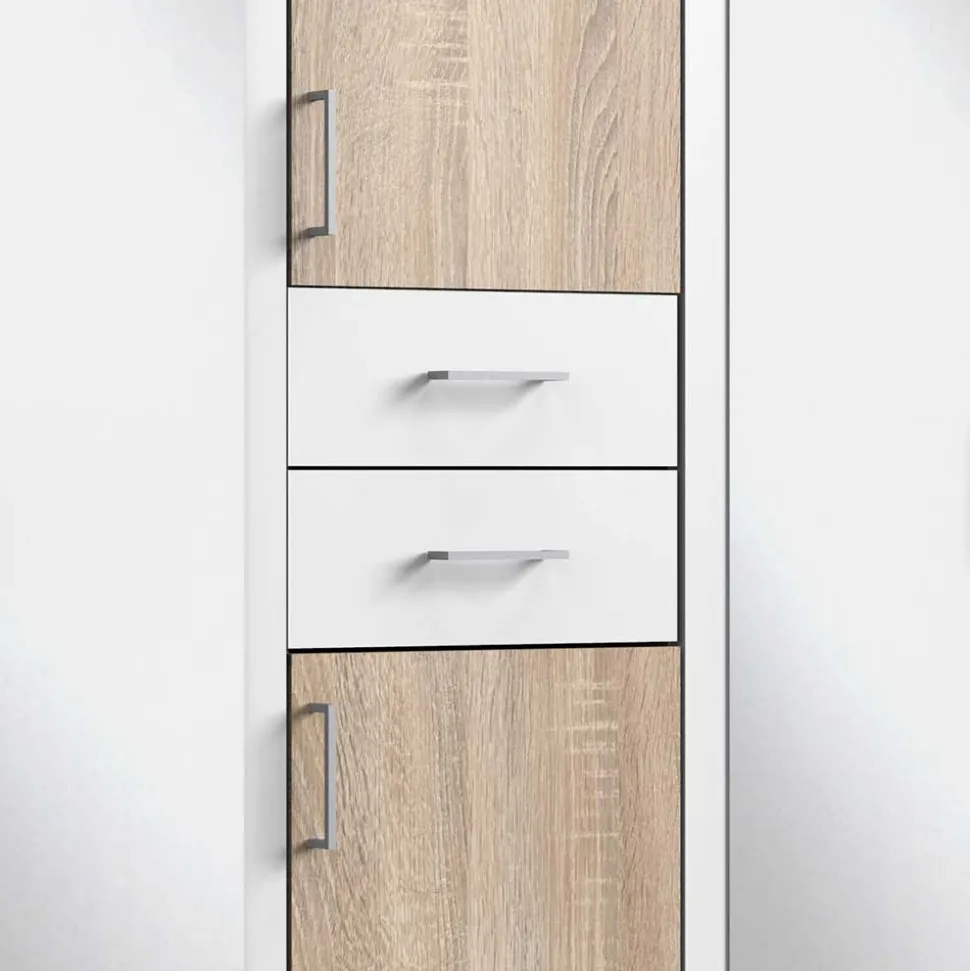 6-türiger Kleiderschrank mit zwei Schubladen - Coint