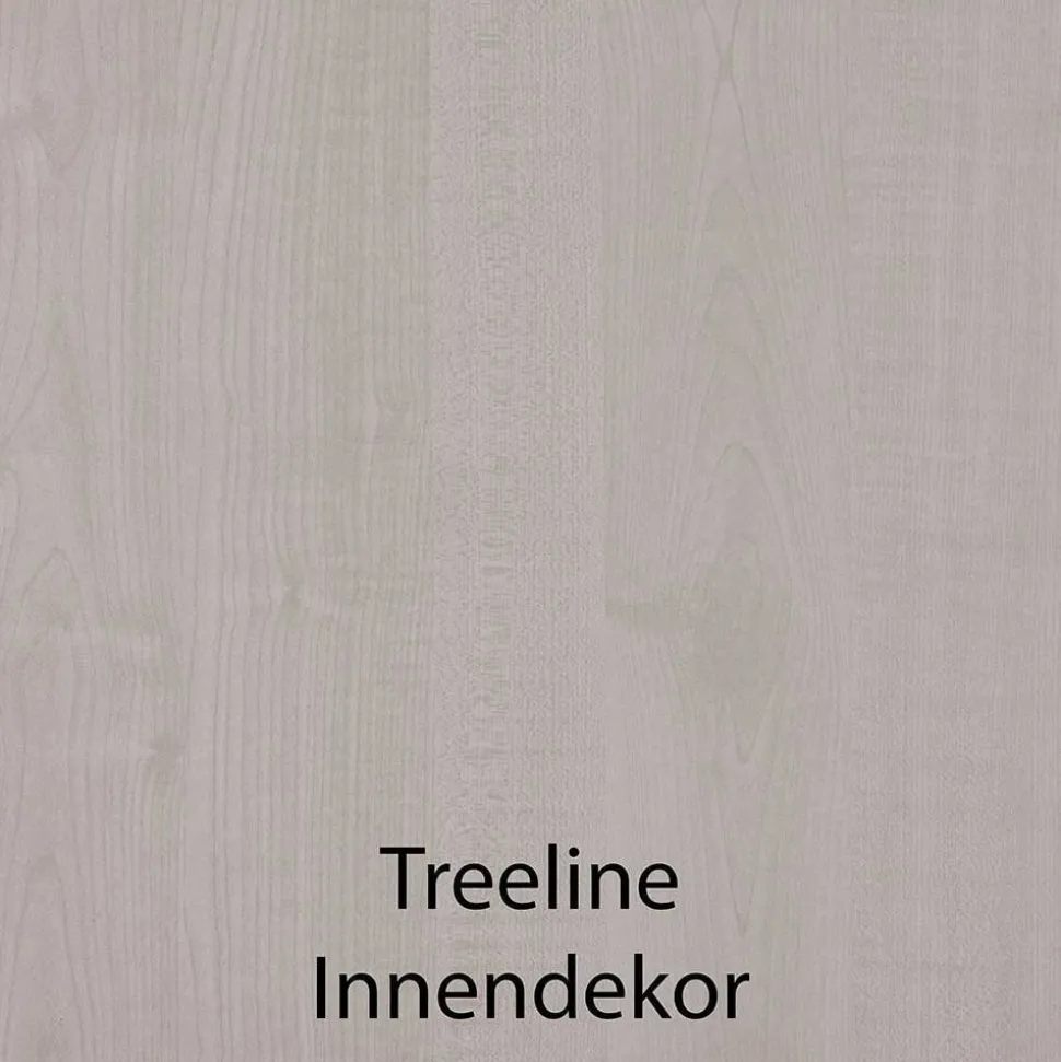 4-türiger Kombi-Kleiderschrank in Graugrün - Rajavo