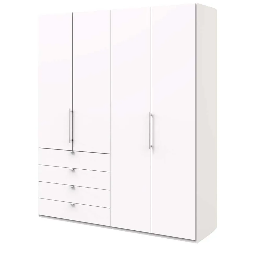 2-türiger Schlafzimmer Falttürenschrank in Weiß - Donpiave