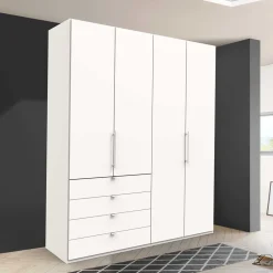 2-türiger Schlafzimmer Falttürenschrank in Weiß - Donpiave