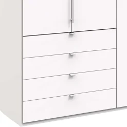 2-türiger Schlafzimmer Falttürenschrank in Weiß - Donpiave