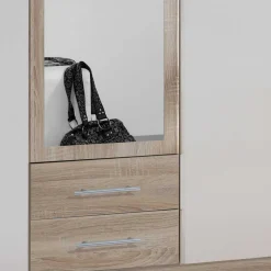 3-türiger Schlafzimmer Schrank mit 2 Schubladen - Purista