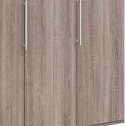 2-türiger Schlafzimmerschrank in dunkler Holzoptik - Crenba