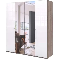 2-türiger Schlafzimmerschrank mit Spiegel - Empresian