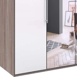 2-türiger Schlafzimmerschrank mit Spiegel - Empresian