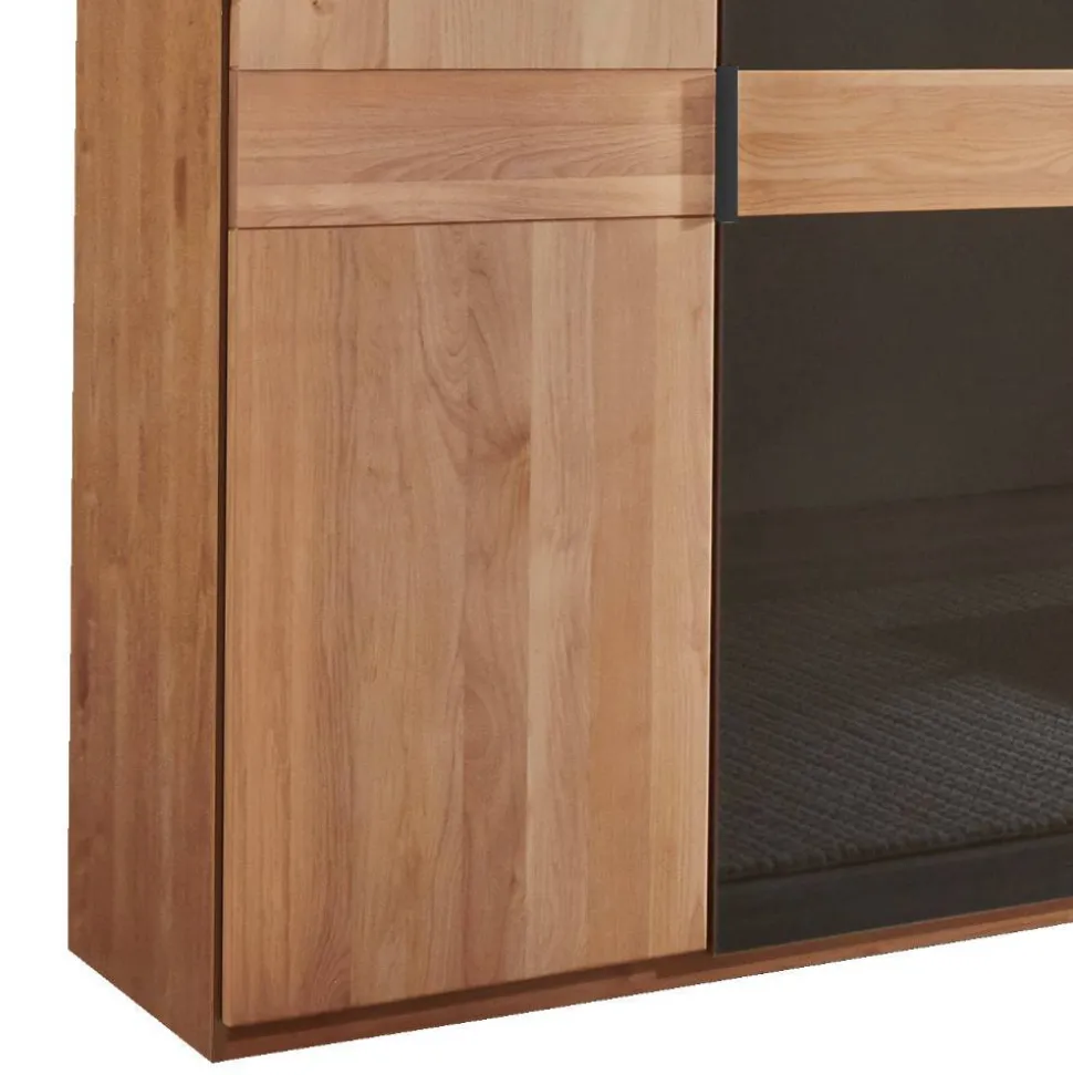 6-türiger Schlafzimmerschrank mit Glas - Hung