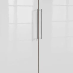 2-türiger Schlafzimmerschrank in Weiß Hochglanz - Grands