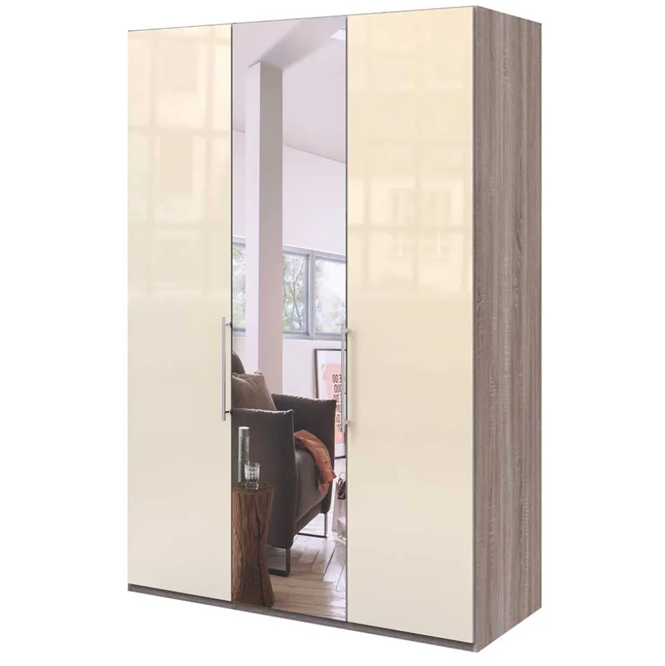 2-türiger Schlafzimmer-Schrank mit Spiegel - Tornado