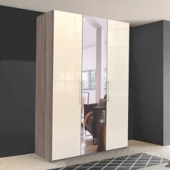 2-türiger Schlafzimmer-Schrank mit Spiegel - Tornado