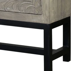 2-türiger Schrank in Grey Wash Holz - Liberatos