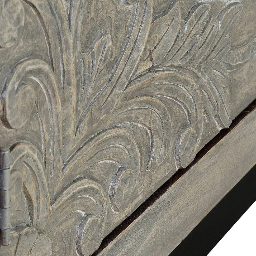 2-türiger Schrank in Grey Wash Holz - Liberatos