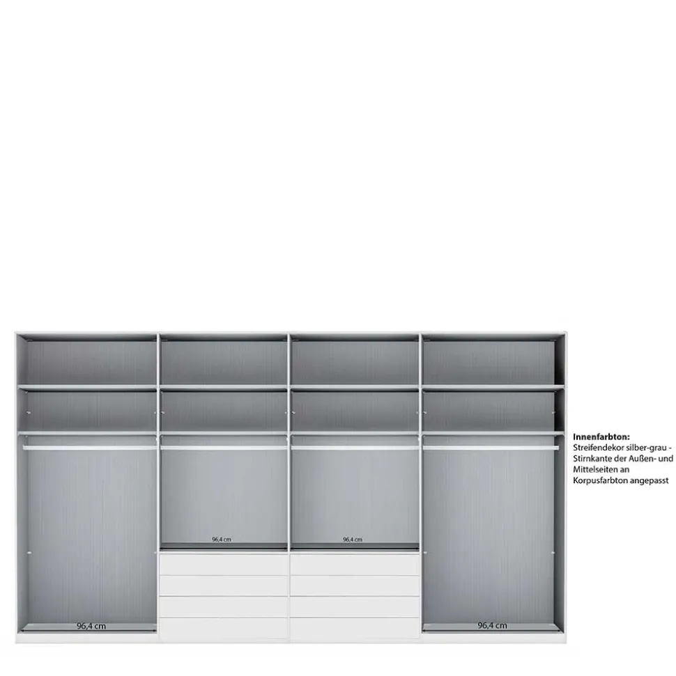 8-türiger Schrank mit acht Schubladen - Nucina