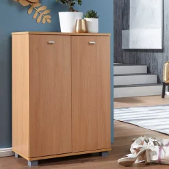 2-türiger Schuhschrank in Buche Dekor - Sagemini