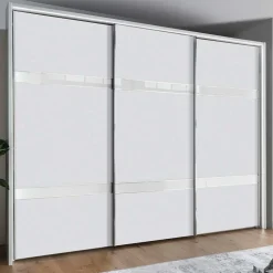 3-türiger Schwebetürenschrank in Weiß - Elisabeth