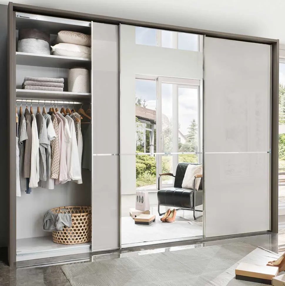 3-türiger Schwebetürenschrank mit Passepartout - Ostranca